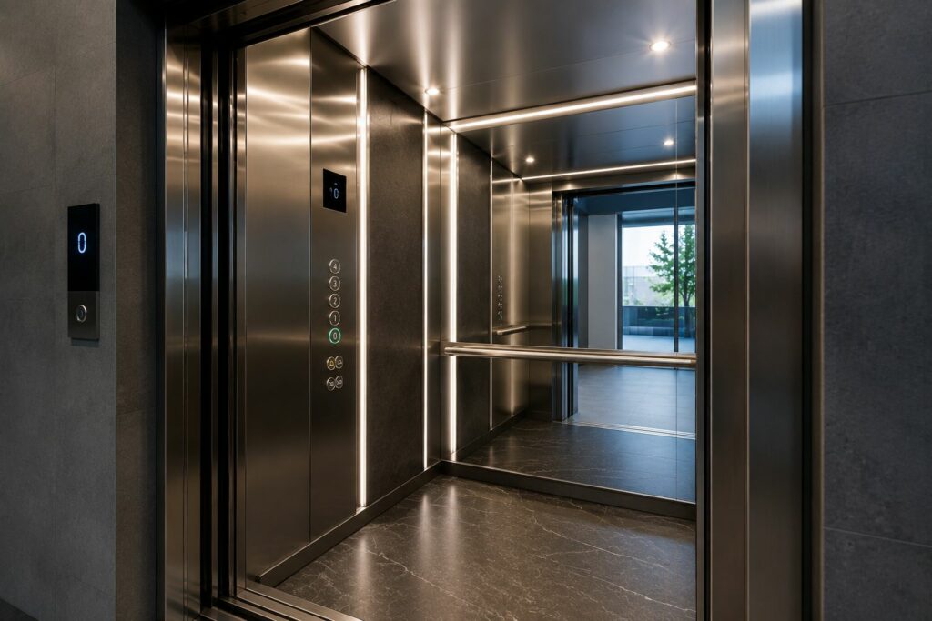 Modernisation et rénovation d’un ascenseur par AJ2P